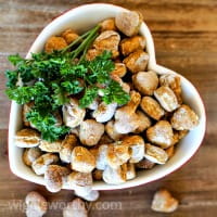 Pumpkin, apple and parsley dog treats