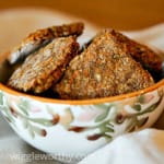 Banana and carrot dog treats in a small bowl