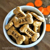 Carrot and cheese dog treats