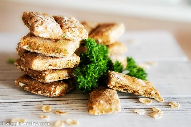 Easy Chicken and Parsley Dog Treats