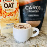 Dog safe hot chocolate in small cup