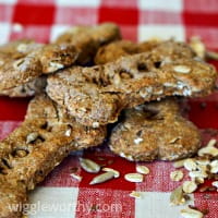 Multi grain peanut butter dog treats