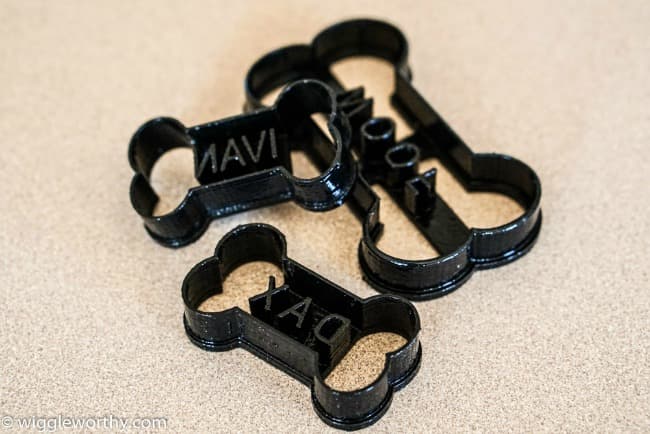 Personalized cookie cutters for dog treats