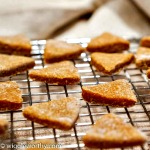 Homemade pumpkin and banana dog treats on cooling rack