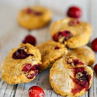 Pumpkin banana and cranberry dog treats
